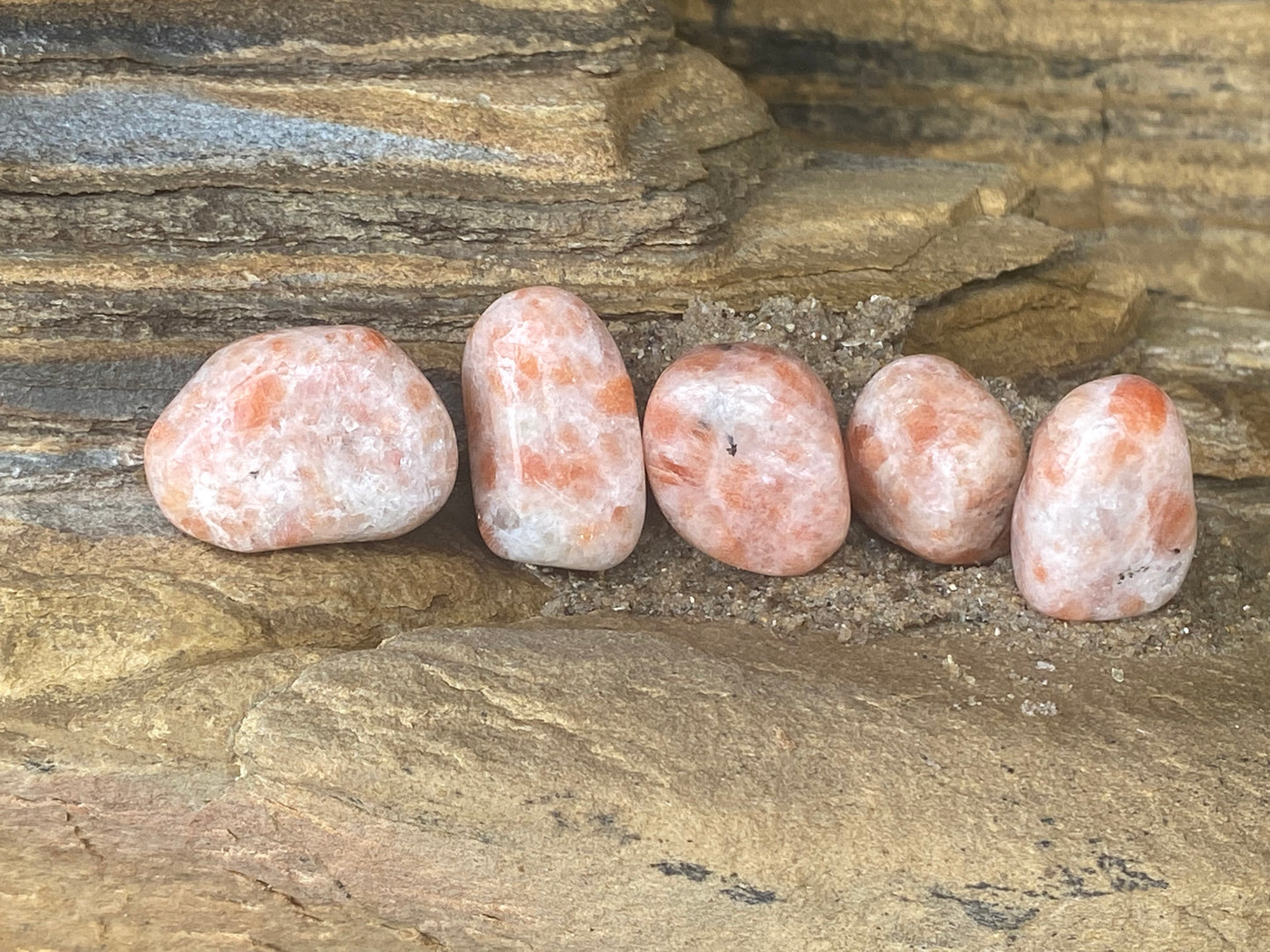 Indian Sunstone Crystal Healing Set for Personal Power and Alignment with the Divine Masculine