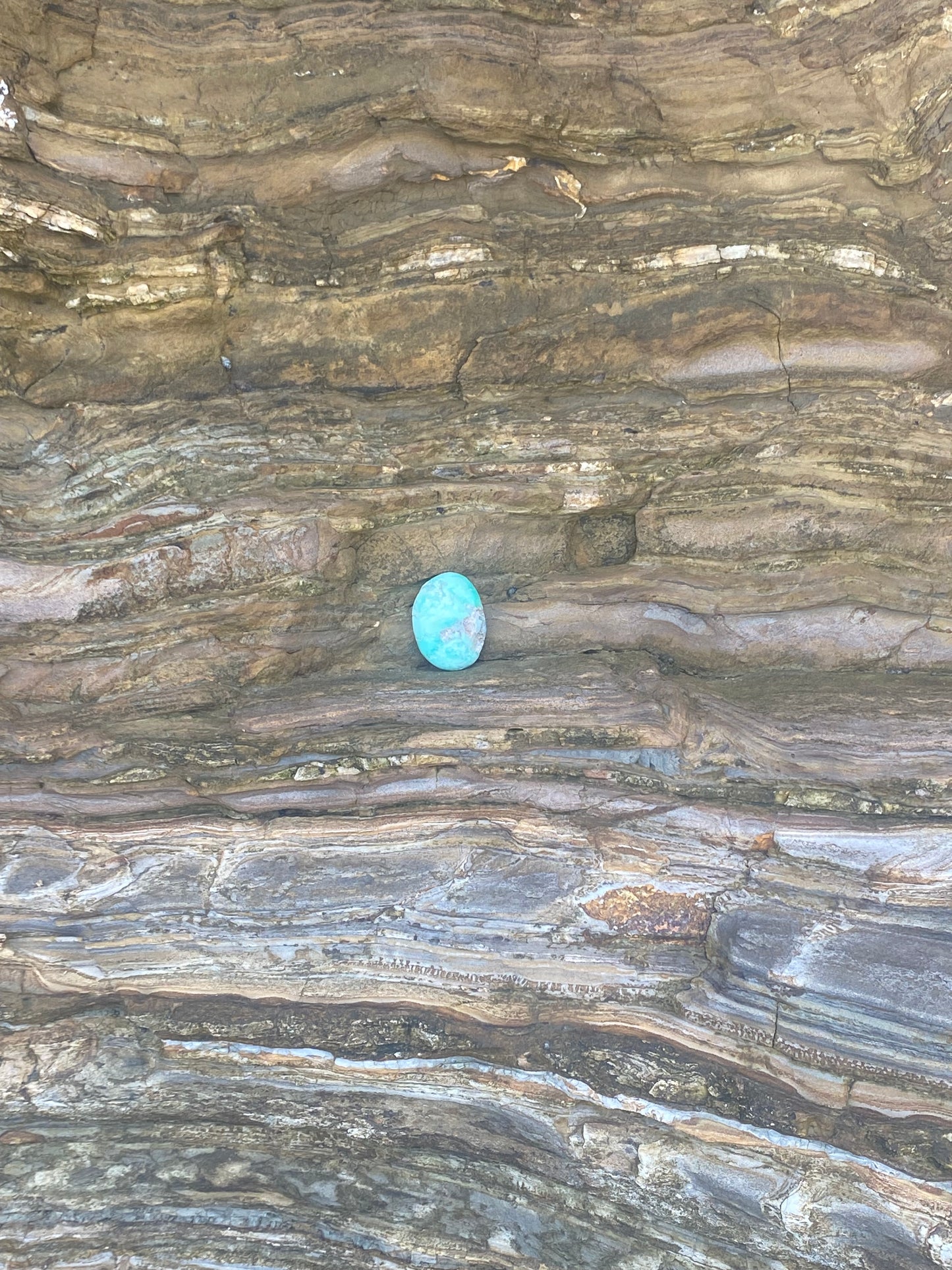 Brazilian Chrysoprase Palm Stone for Healing Heart Center & Maintaining Youth