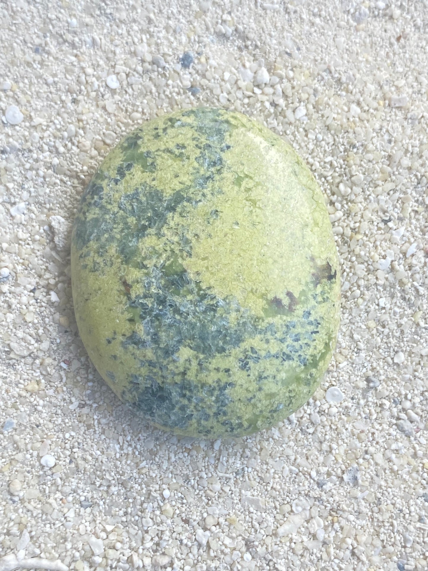Peruvian Serpentine Palm Stone for Divine Feminine Healing