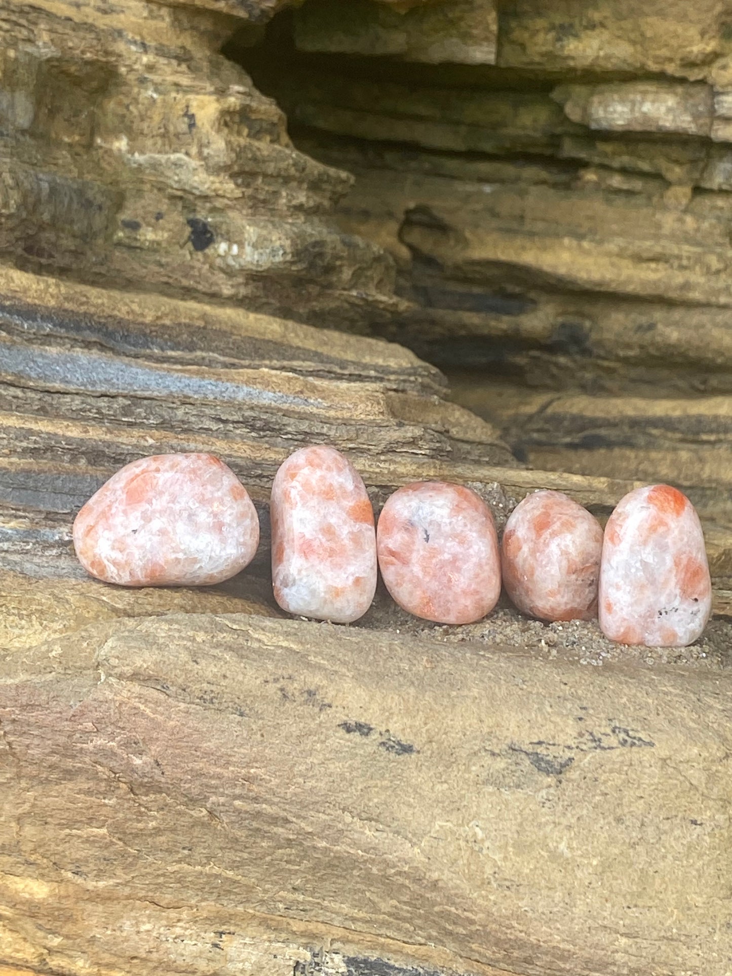 Indian Sunstone Crystal Healing Set for Personal Power and Alignment with the Divine Masculine