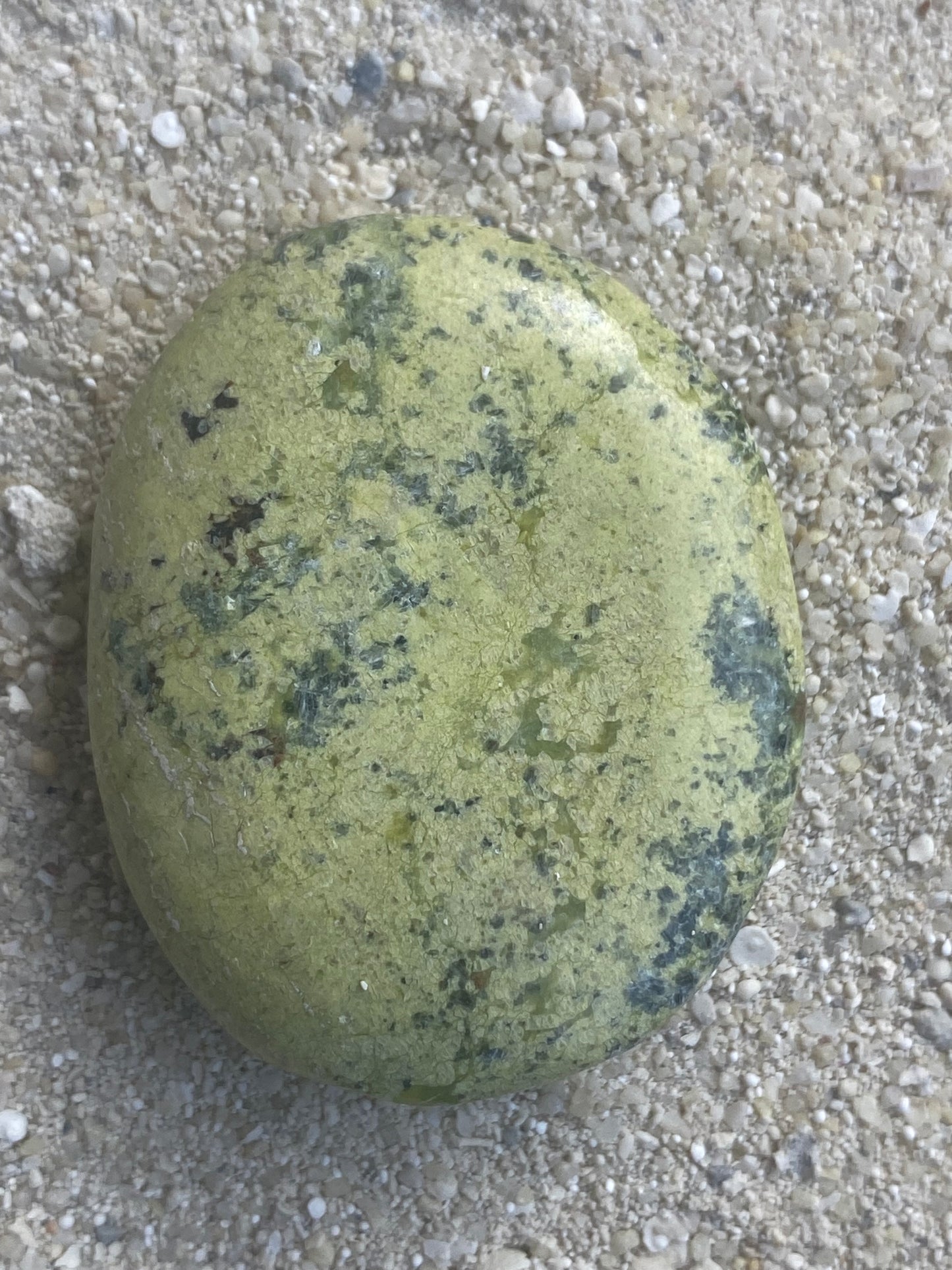 Peruvian Serpentine Palm Stone for Divine Feminine Healing