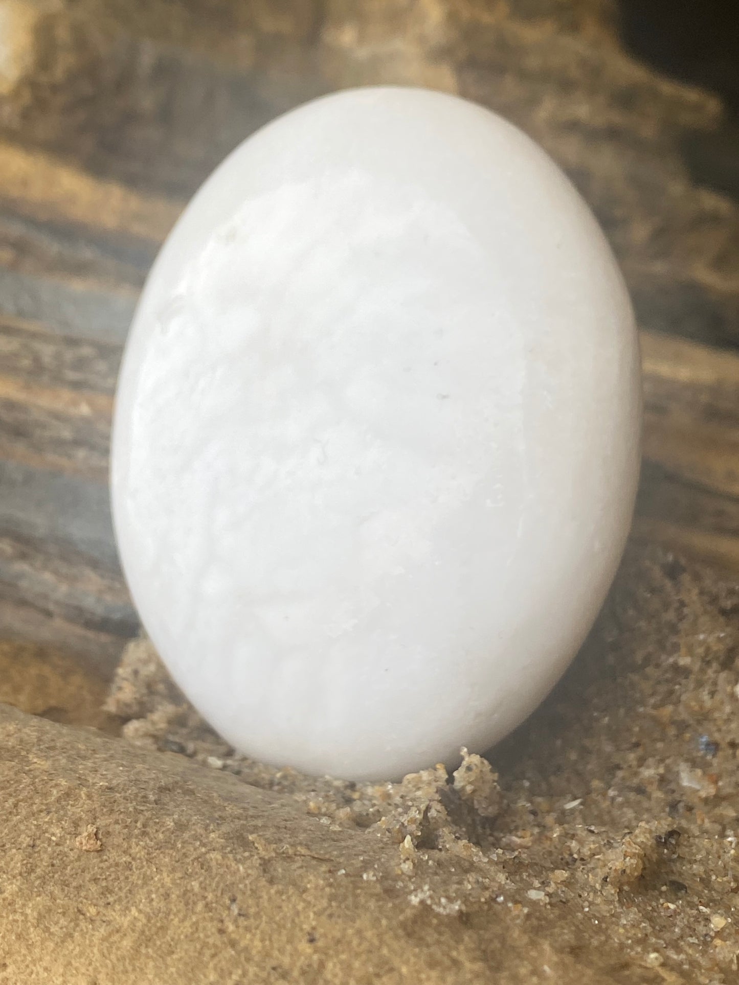 Scolecite Palm Stone for Deep Inner Peace, Meditation & Lucid Dreaming