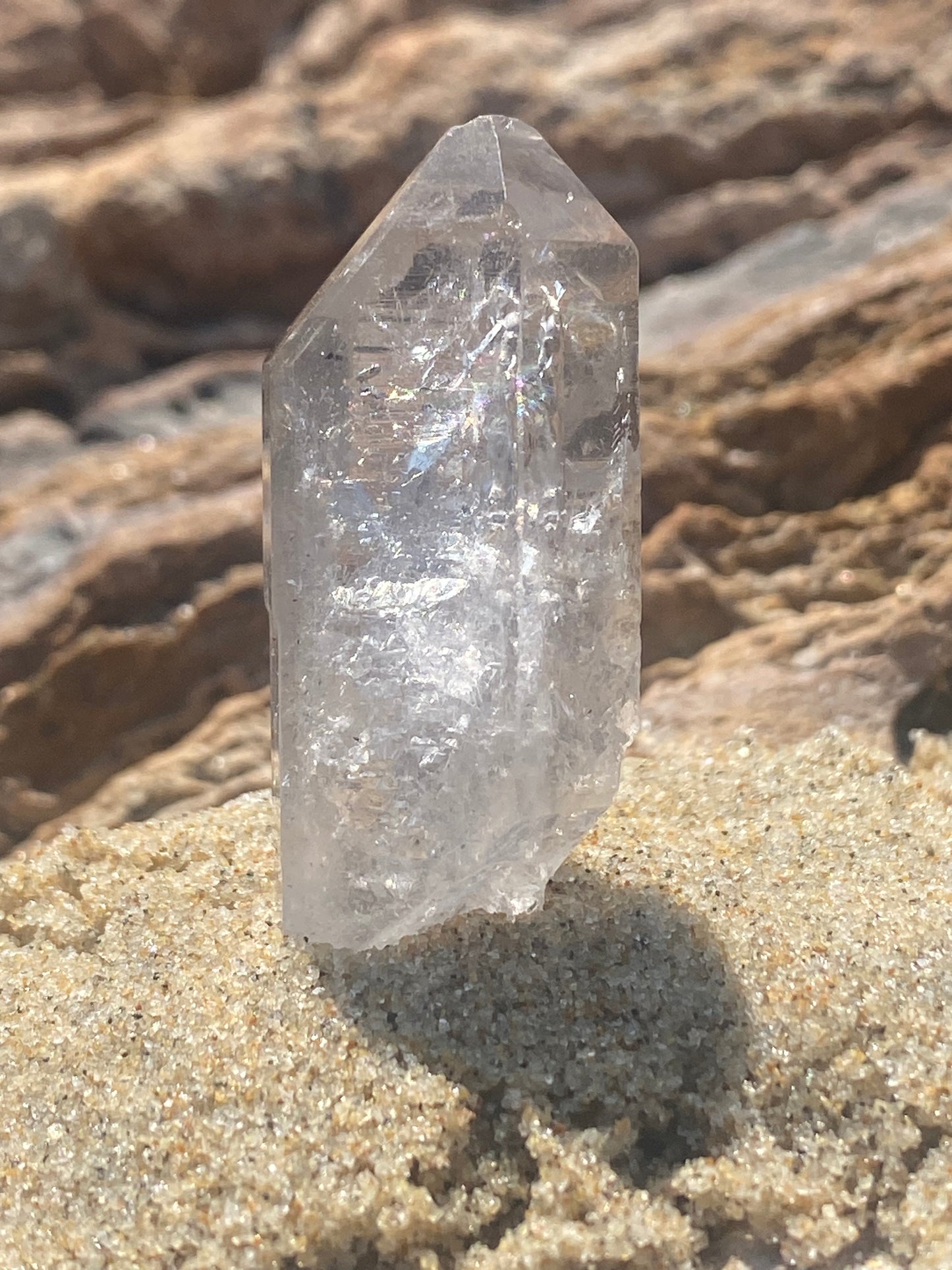 Tibetan Quartz Master Warrior Crystal Point