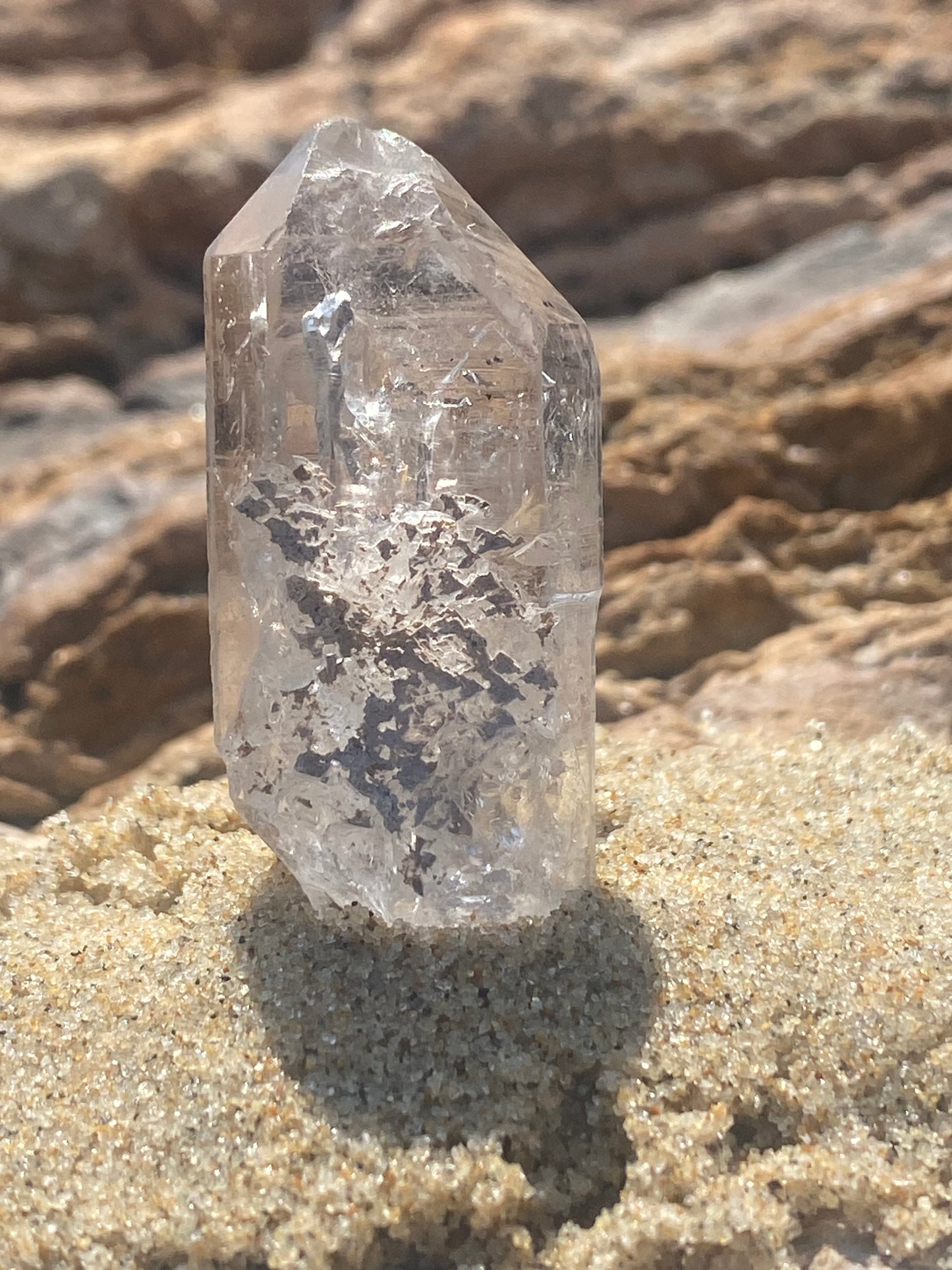 Tibetan Quartz Master Warrior Crystal Point