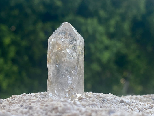 Tibetan Quartz Master Warrior Generator Crystal Point w/Digital Guidebook