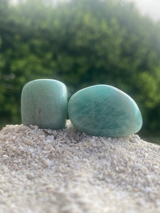 Amazonite Crystal Healing Set for Aligning with Truth, Healthy Boundaries and Manifestation