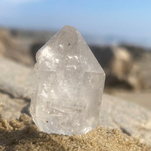 Tibetan Quartz Double Terminated Generator Master Warrior Crystal Point