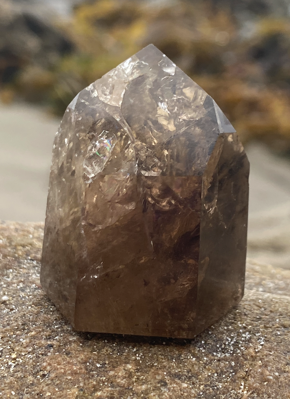 Brazilian Smoky Quartz Crystal Channelling Point for Grounding Light & Transmutation