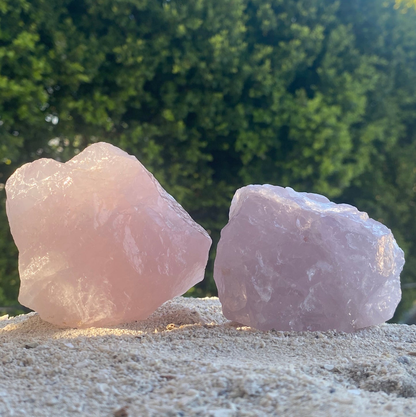 Brazilian Rose Quartz Crystal Healing Set for Unconditional Love