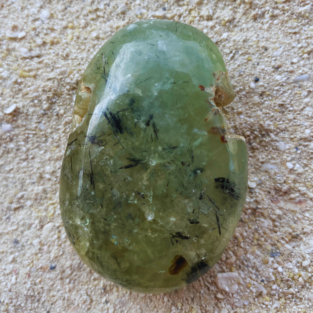 Prehnite with Epidote Inclusions