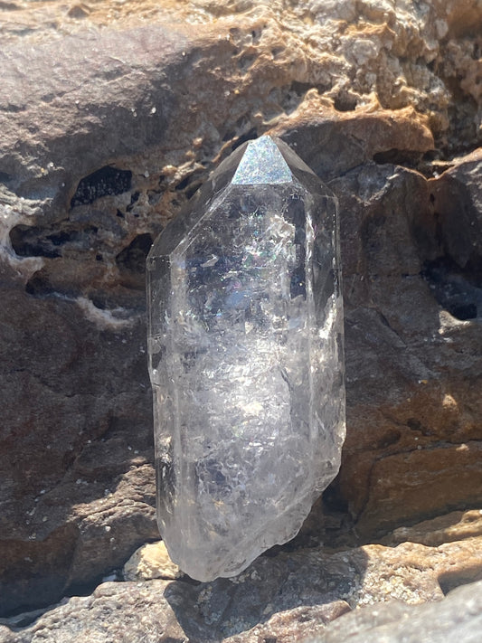 Tibetan Quartz Master Warrior Crystal Point