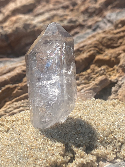 Tibetan Quartz Master Warrior Crystal Point