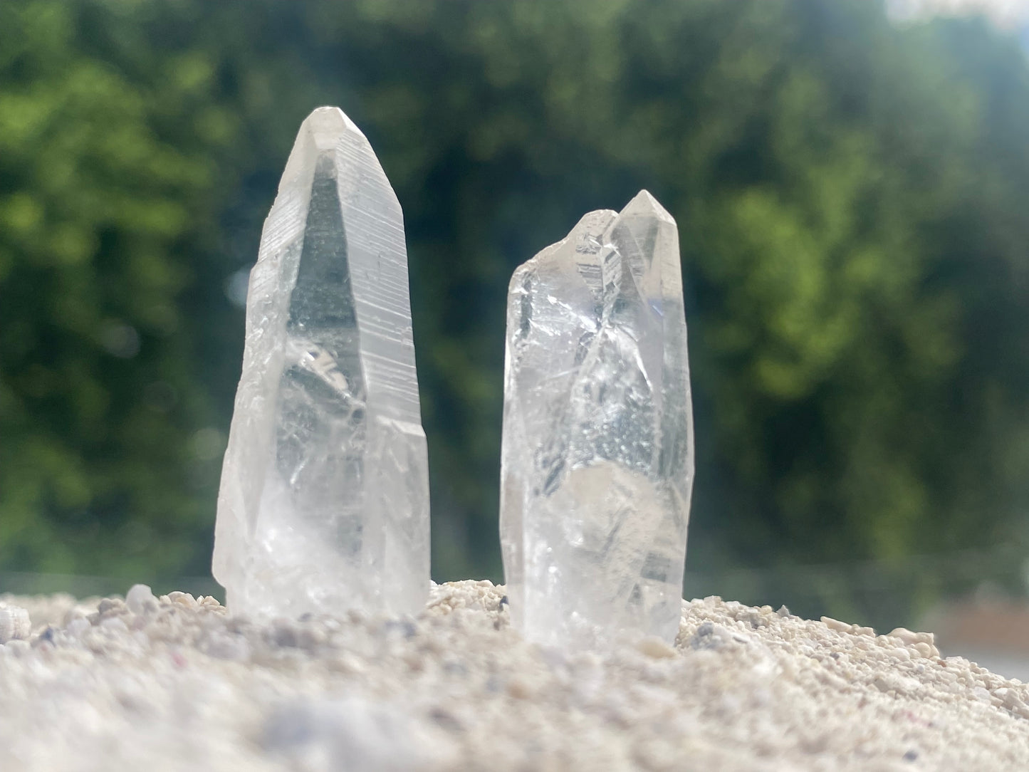 Lemurian Quartz Tantric Twin Starseed Crystal Healing Set for Relationship Insight & Healing