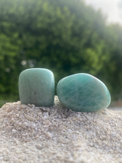 Amazonite Crystal Healing Set for Aligning with Truth, Healthy Boundaries and Manifestation