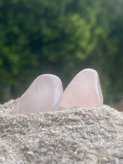Rose Quartz Crystal Healing Set from Madagascar for Aligning with Unconditional Love