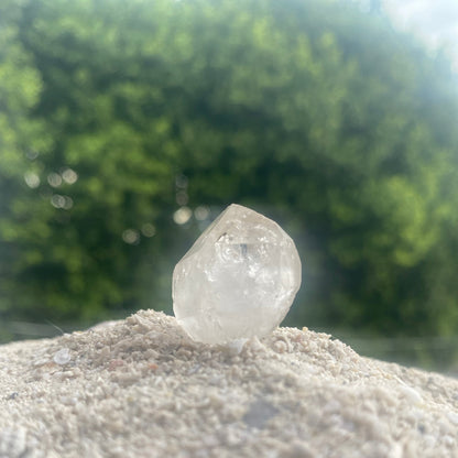 Tibetan Quartz Tantric Twin Master Warrior Crystal