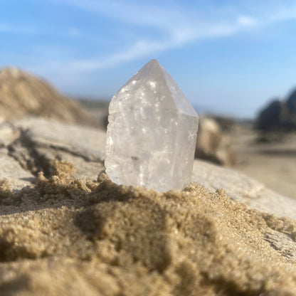 Tibetan Quartz Double Terminated Generator Master Warrior Crystal Point