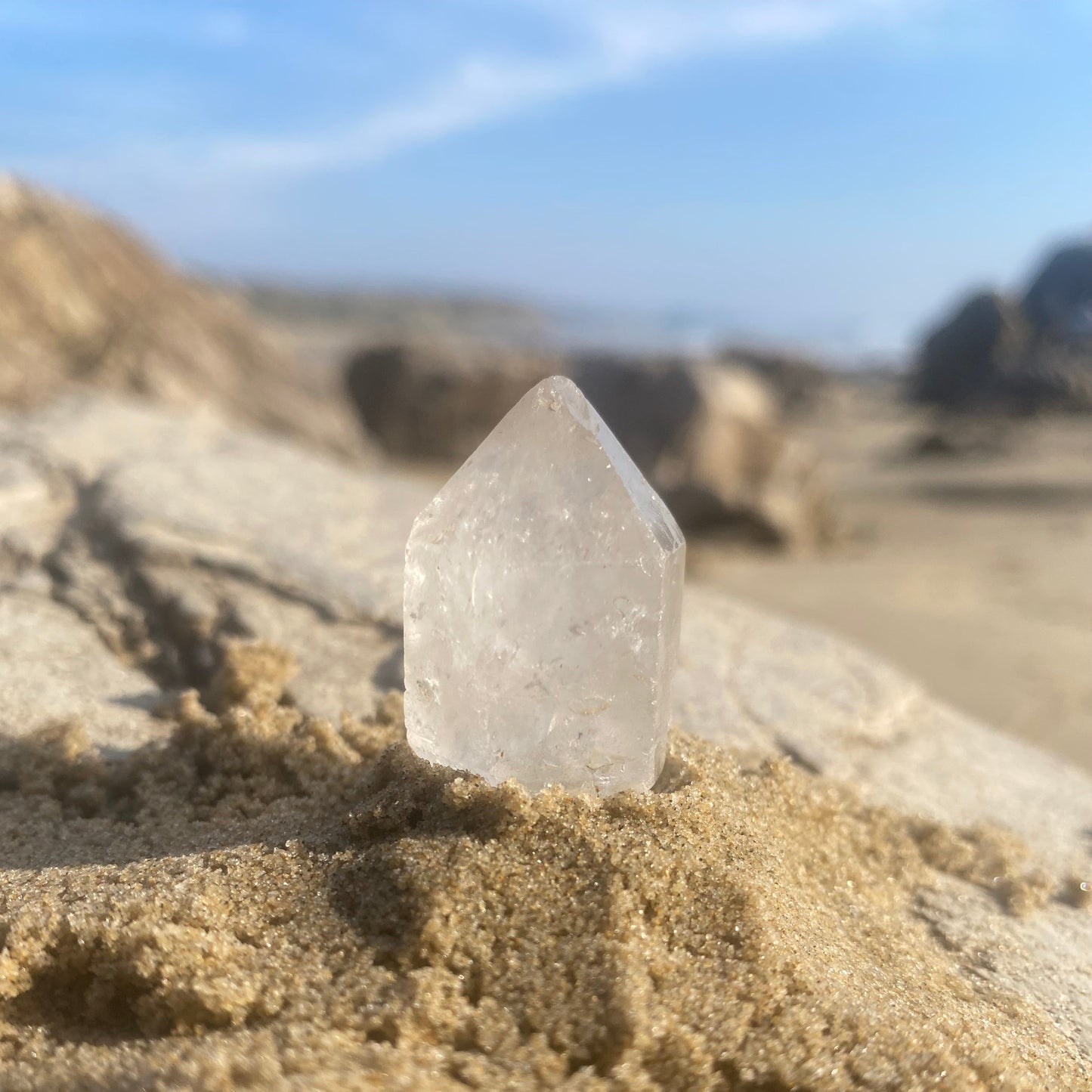 Tibetan Quartz Double Terminated Generator Master Warrior Crystal Point