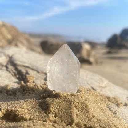 Tibetan Quartz Double Terminated Generator Master Warrior Crystal Point