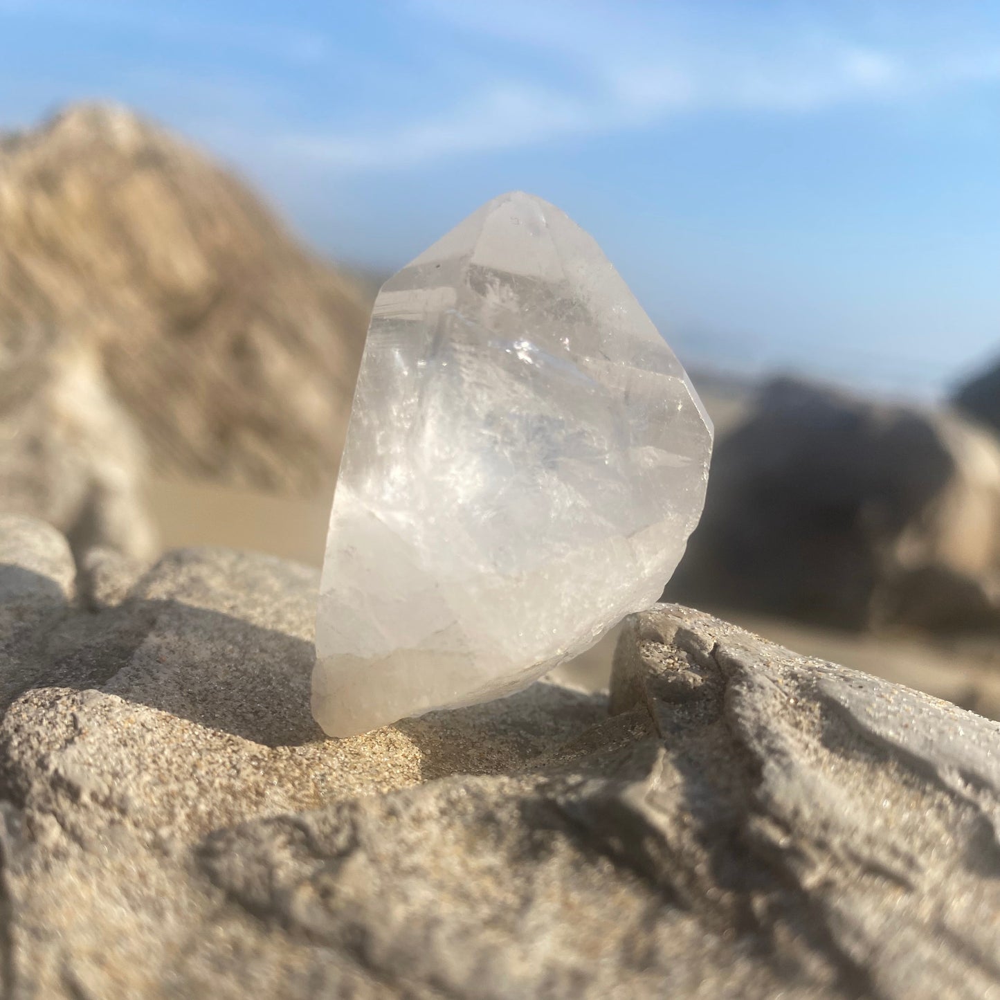Isis Lemurian Timelink Crystal Point for Connecting to the Goddess