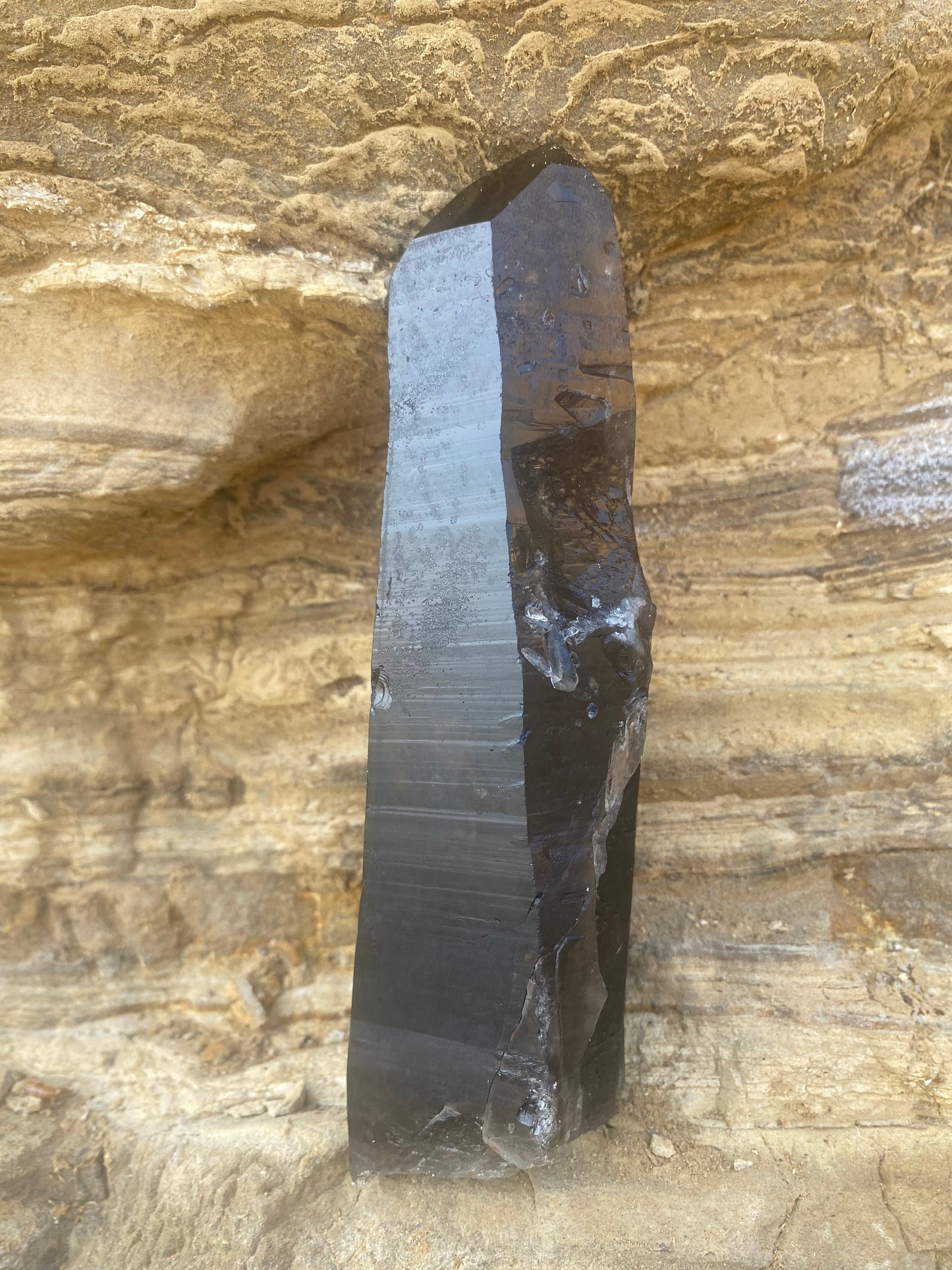 Brazilian Isis Smoky Quartz Master Warrior Crystal Generator Point for Grounding Light & Transmutation