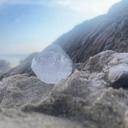 Tibetan Quartz Tantric Twin Master Warrior Crystal