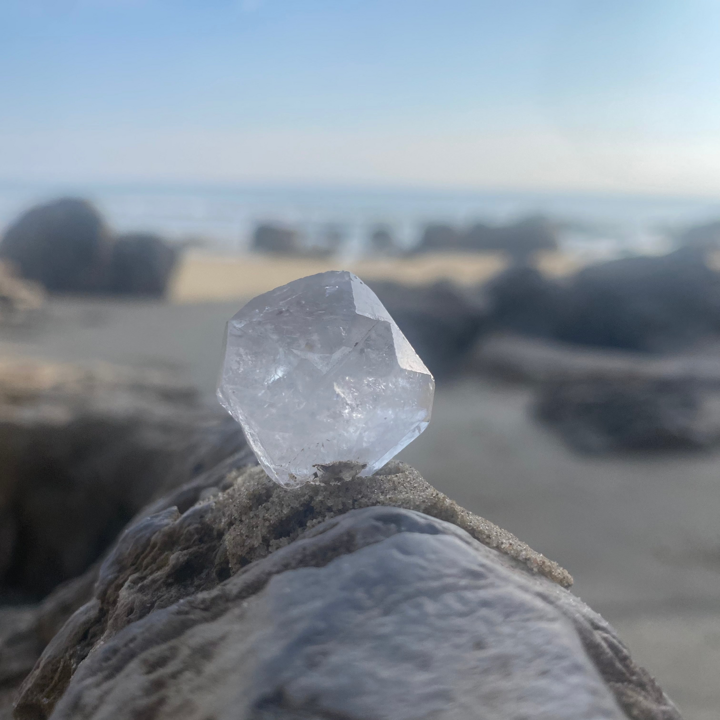 Tibetan Quartz Tantric Twin Master Warrior Crystal