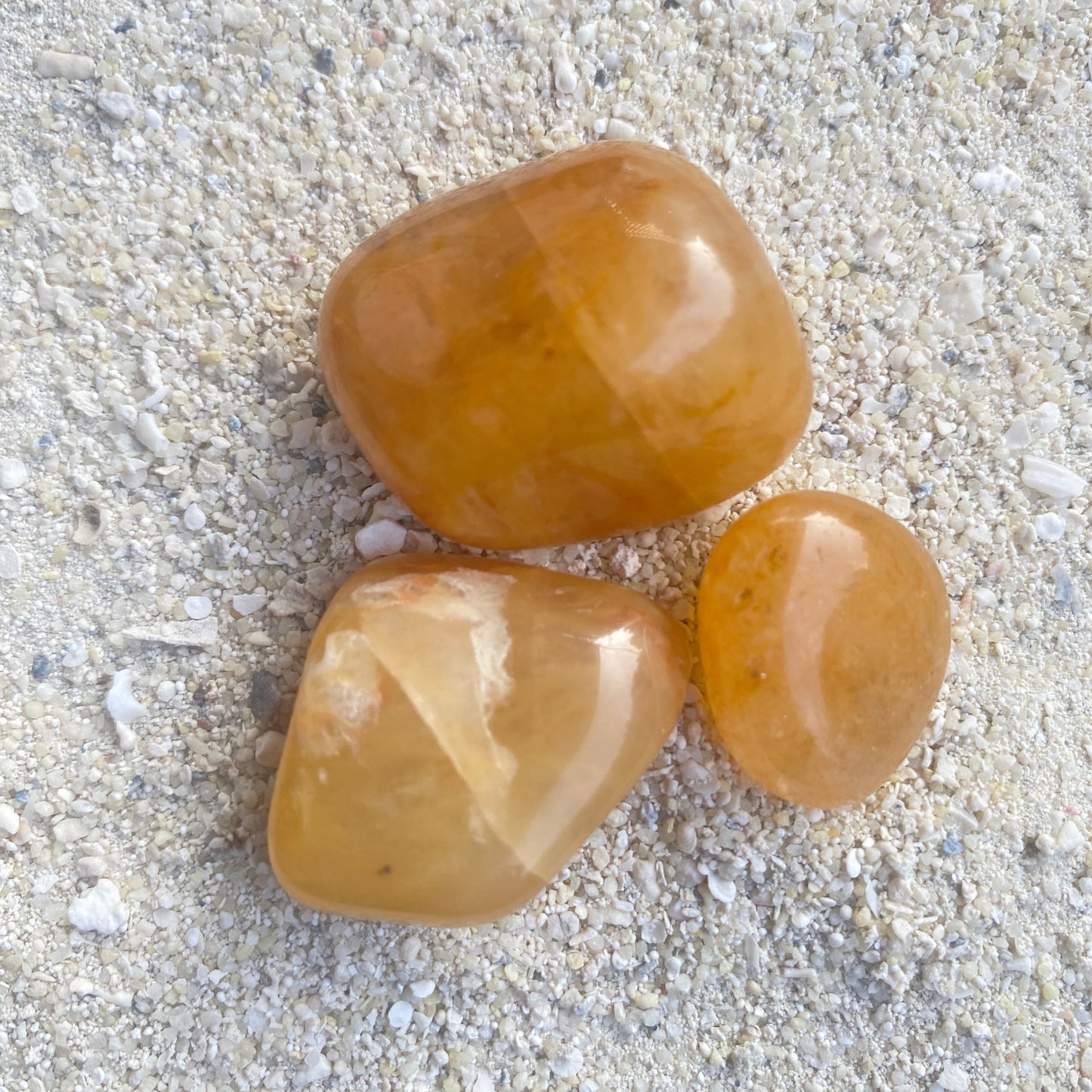 Satyaloka Yellow Azeztulite Crystal Healing Set for Alignment with Golden Ray