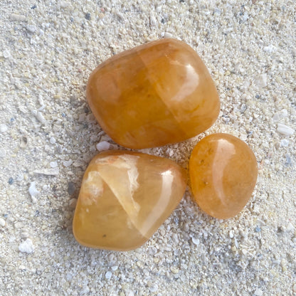 Satyaloka Yellow Azeztulite Crystal Healing Set for Alignment with Golden Ray