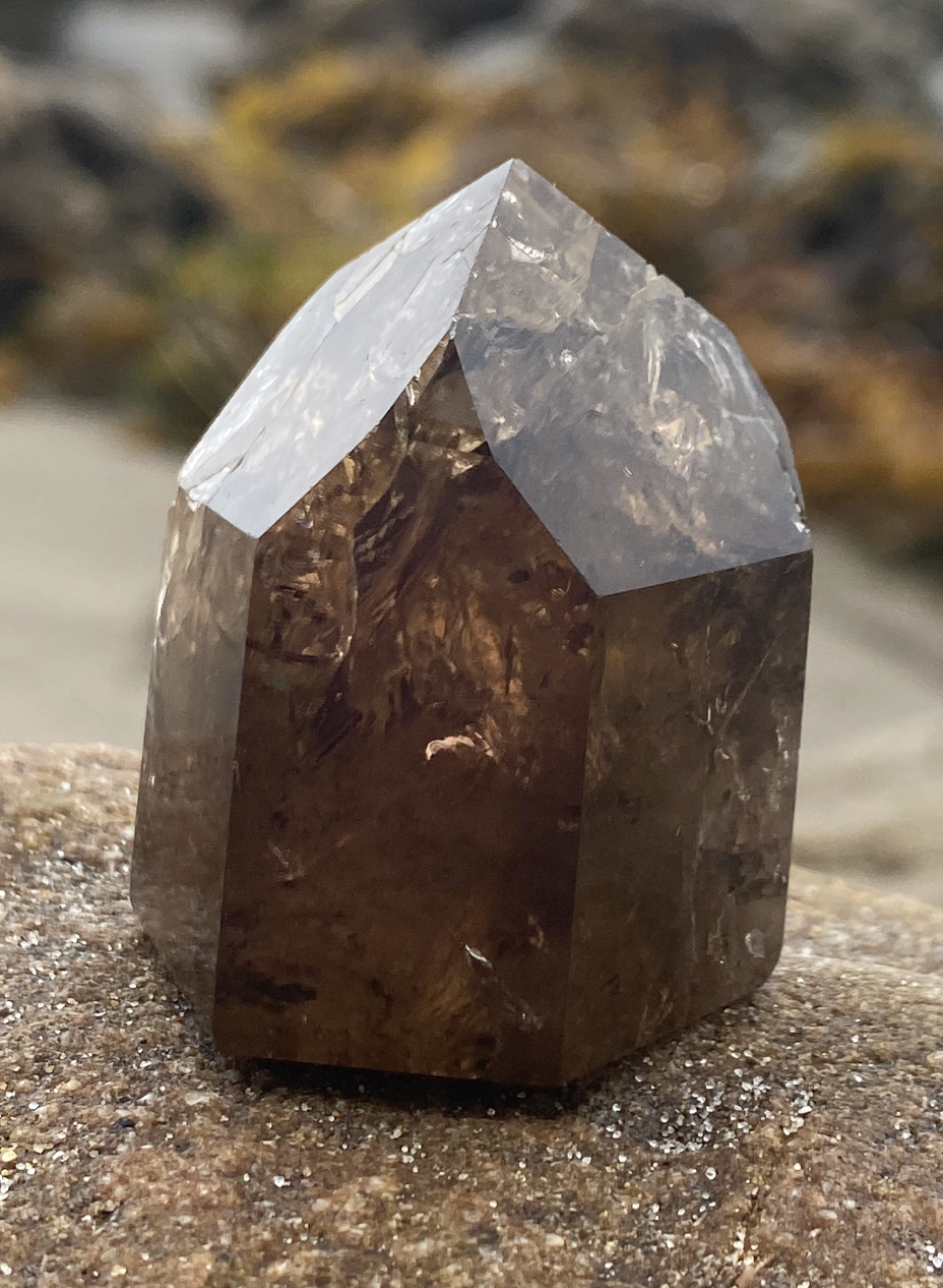 Brazilian Smoky Quartz Crystal Channelling Point for Grounding Light & Transmutation