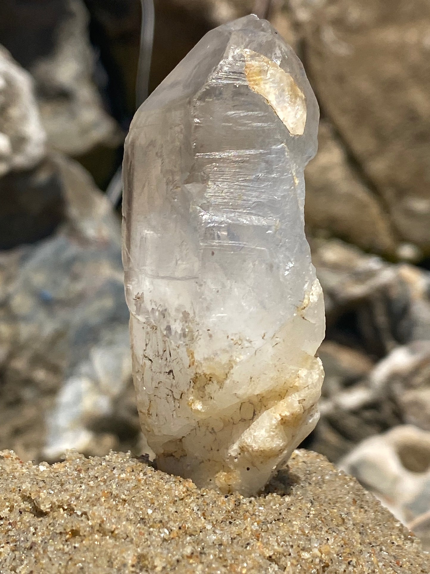 Tibetan Quartz Master Warrior Crystal Point