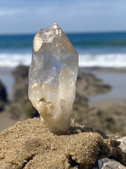 Tibetan Quartz Master Warrior Crystal Point