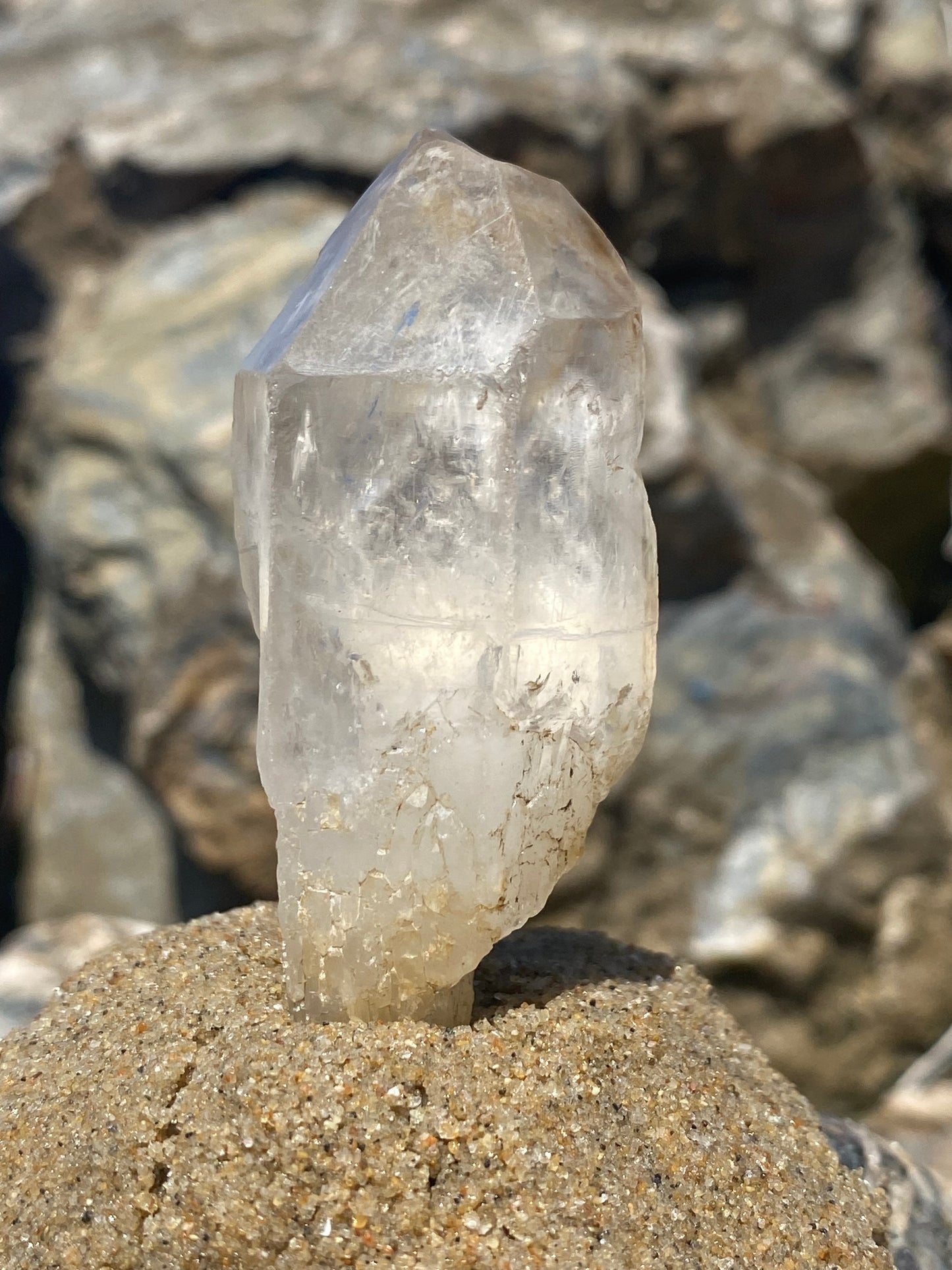 Tibetan Quartz Master Warrior Crystal Point