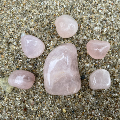 Brazilian Rose Quartz Crystal Healing Set for Unconditional Love