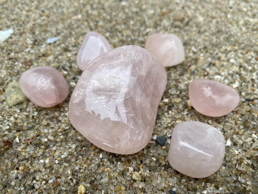 Brazilian Rose Quartz Crystal Healing Set for Unconditional Love