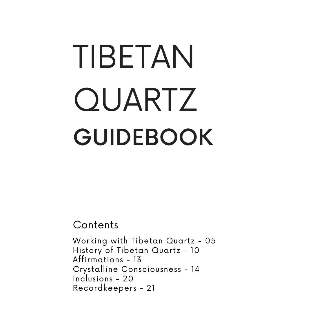 Tibetan Quartz Master Warrior Generator Crystal Point with Digital Guidebook